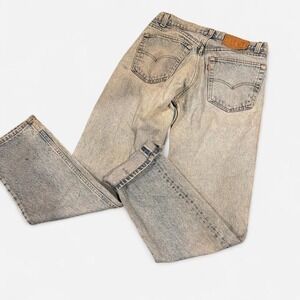 Vintage 70s 80s Levi's 505 light wash 32x30 Denim Jeans Red Tag